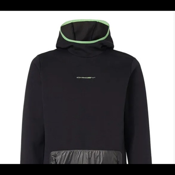 Oakley Tech OTH Men’s SZ Medium Blackout Green Hoodie Sweatshirt Pocket - Picture 2 of 8